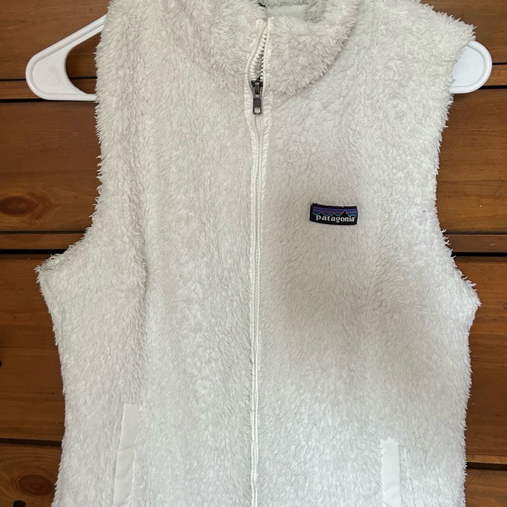Patagonia Cream Fleece Vest